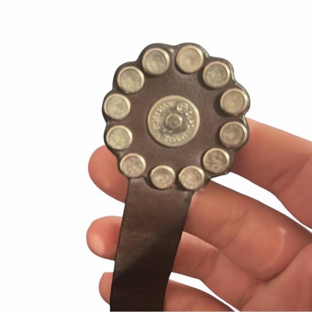 Vintage Western Leather Cowhide Lighter Case |Studded Leather Holder Heart - Picture 4 of 5
